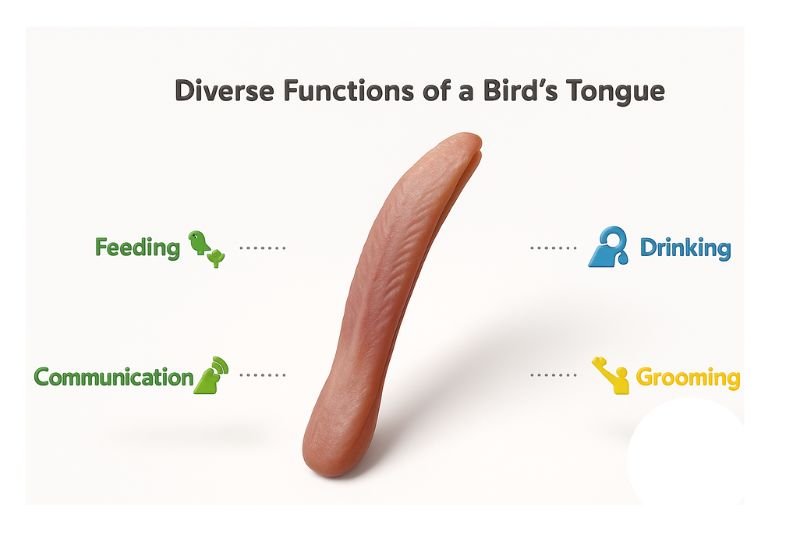What are the Functions of a Bird’s Tongue?